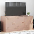 TV-Schrank Rosa 99x39x44 cm Stahl