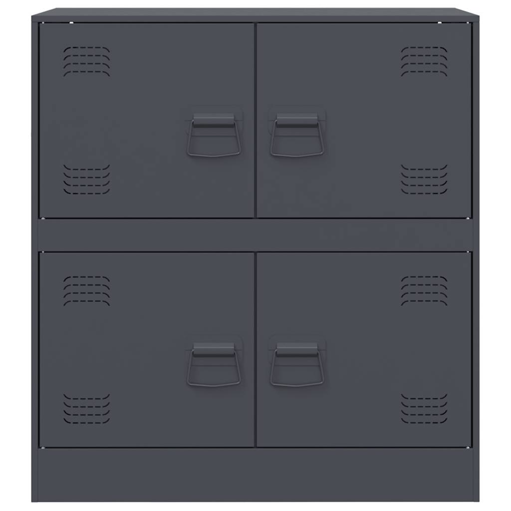 Sideboard Anthrazit 67x39x73 cm Stahl