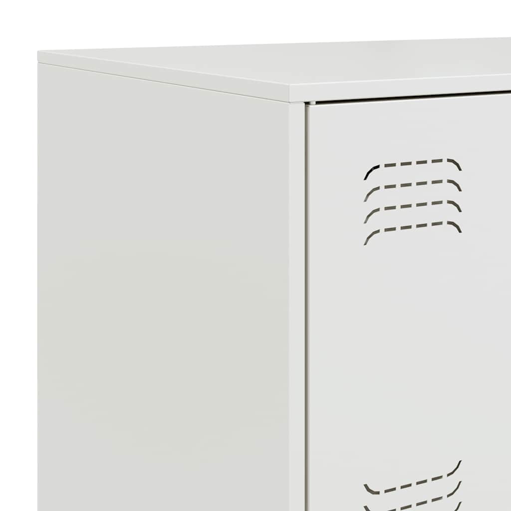 Sideboard Weiß 67x39x107 cm Stahl