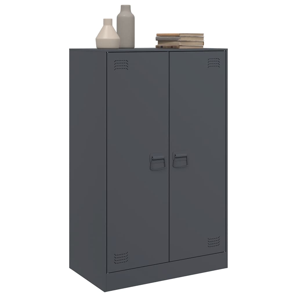 Sideboard Anthrazit 67x39x107 cm Stahl