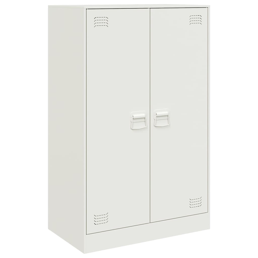 Sideboard Weiß 67x39x107 cm Stahl