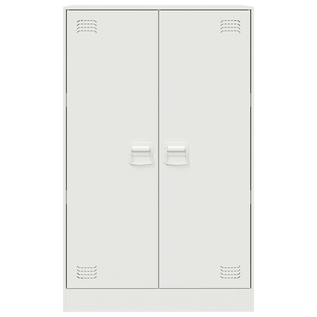 Sideboard Weiß 67x39x107 cm Stahl