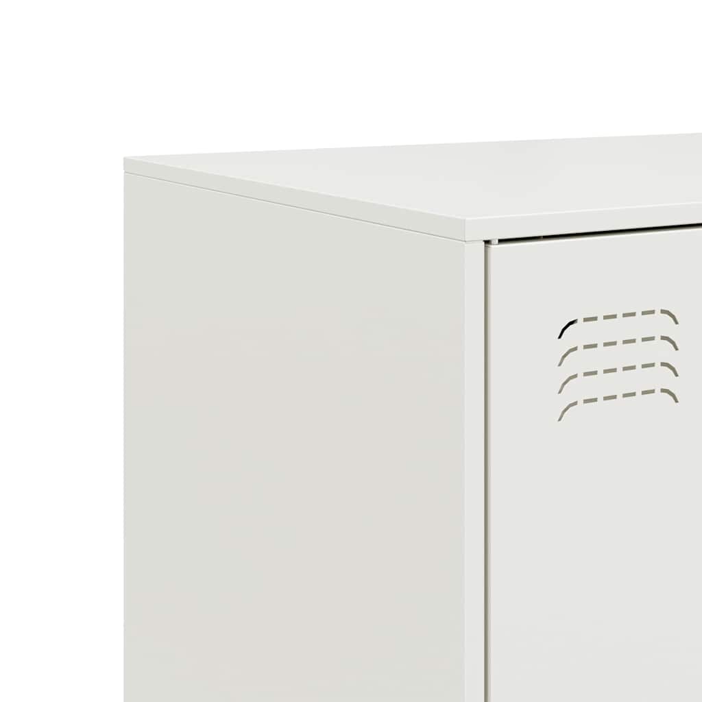 Sideboard Weiß 67x39x107 cm Stahl