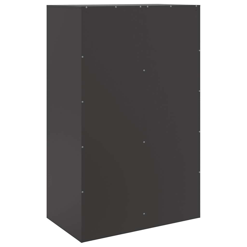 Sideboard Schwarz 67x39x107 cm Stahl
