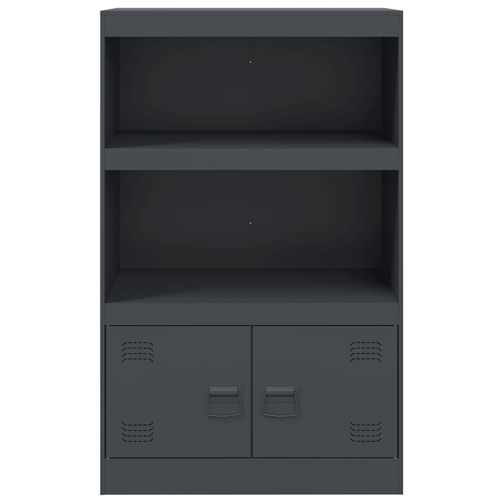 Sideboard Anthrazit 67x39x107 cm Stahl