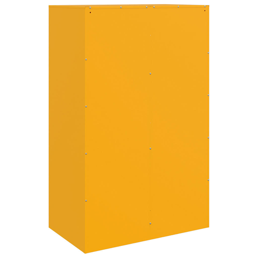 Sideboard Senfgelb 67x39x107 cm Stahl