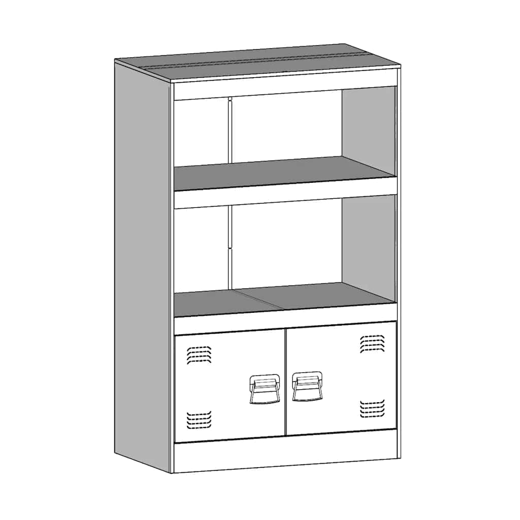 Sideboard Senfgelb 67x39x107 cm Stahl