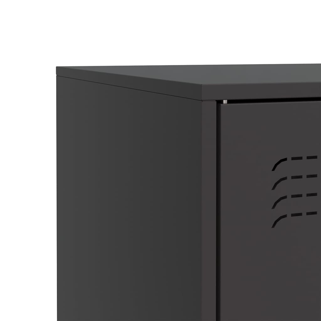 Sideboard Schwarz 67x39x73 cm Stahl