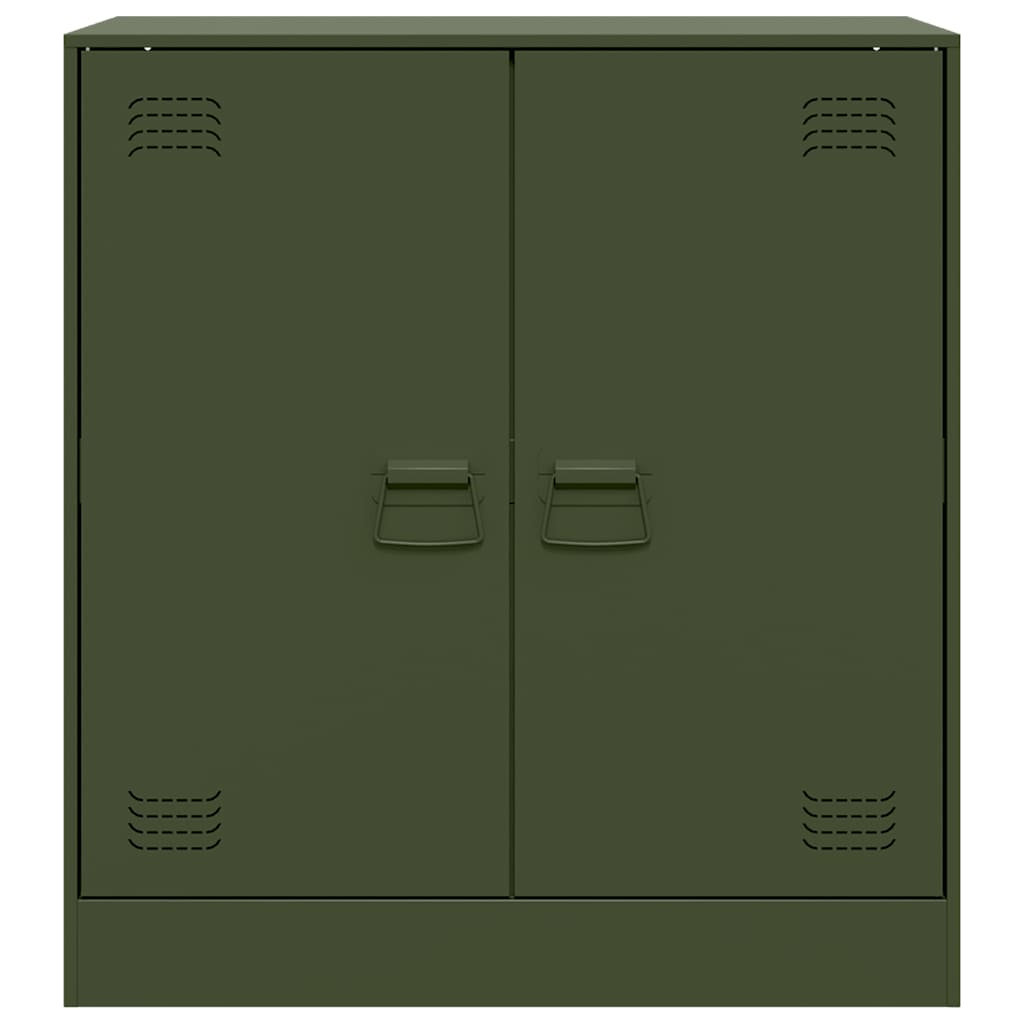 Sideboard Olivgrün 67x39x73 cm Stahl