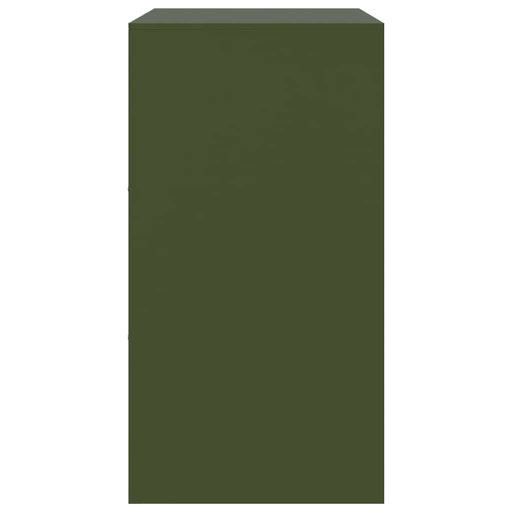 Sideboard Olivgrün 67x39x73 cm Stahl