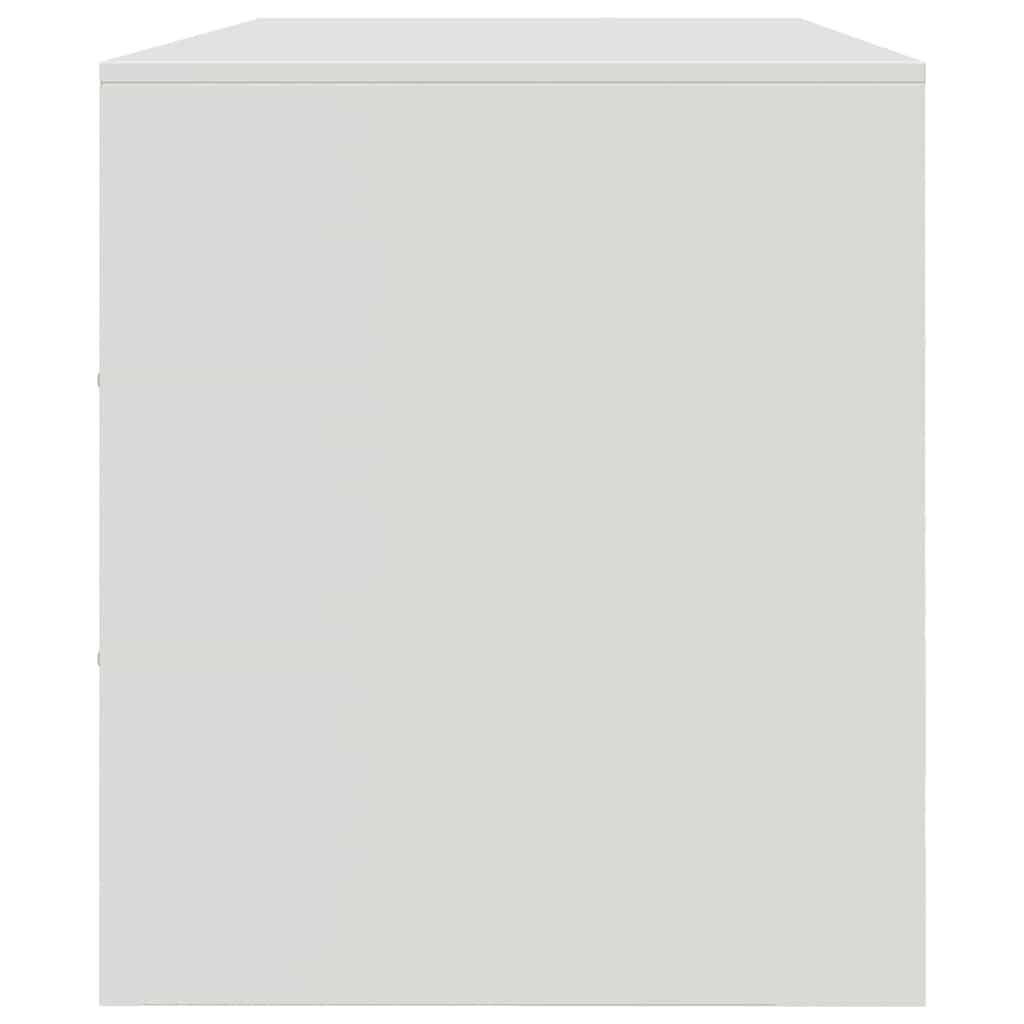 TV-Schrank Weiß 99x39x44 cm Stahl
