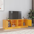 TV-Schränke 2 Stk. Senfgelb 67x39x44 cm Stahl