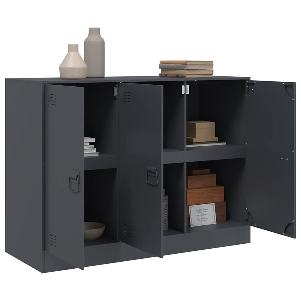 Sideboard Anthrazit 99x39x73 cm Stahl