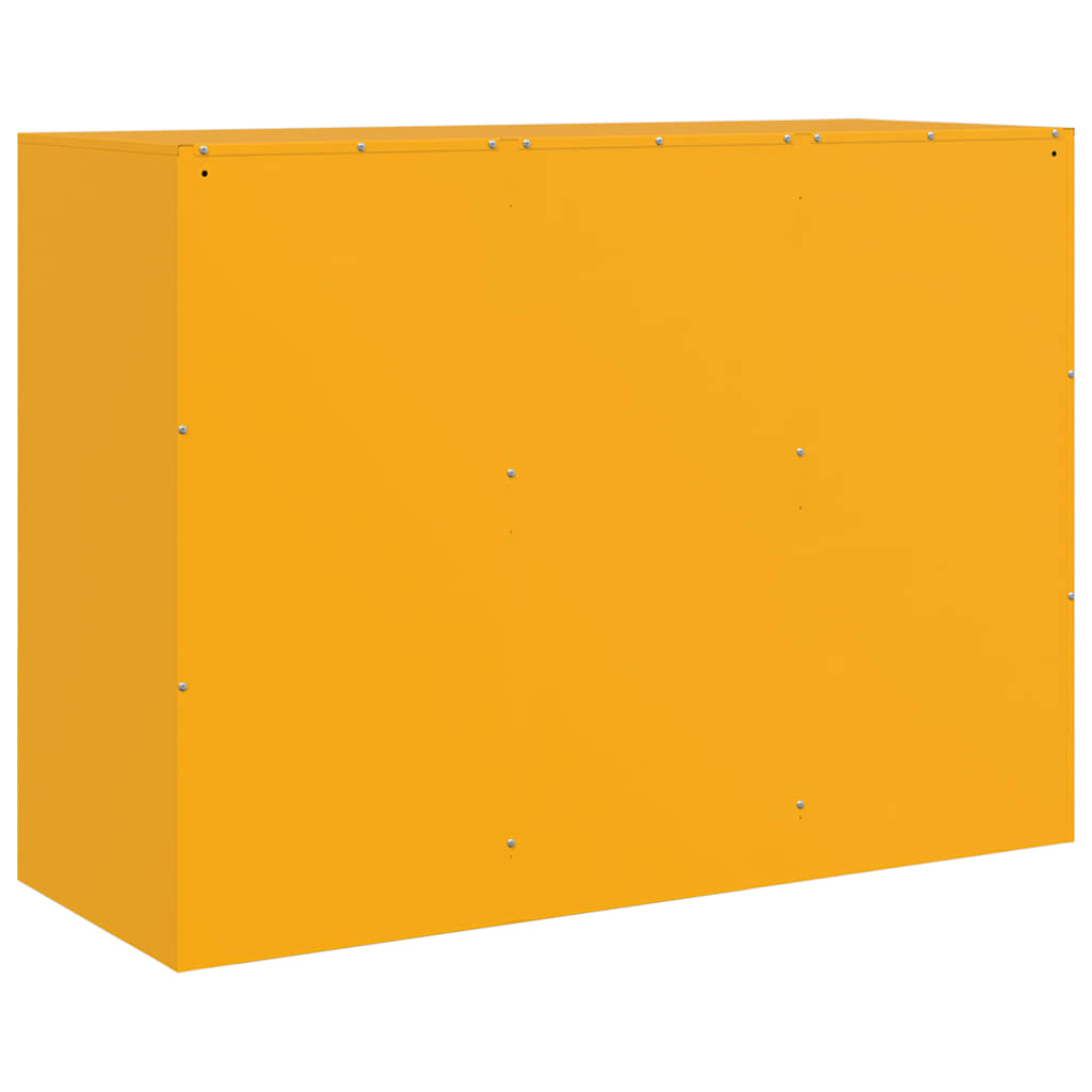 Sideboard Senfgelb 99x39x73 cm Stahl