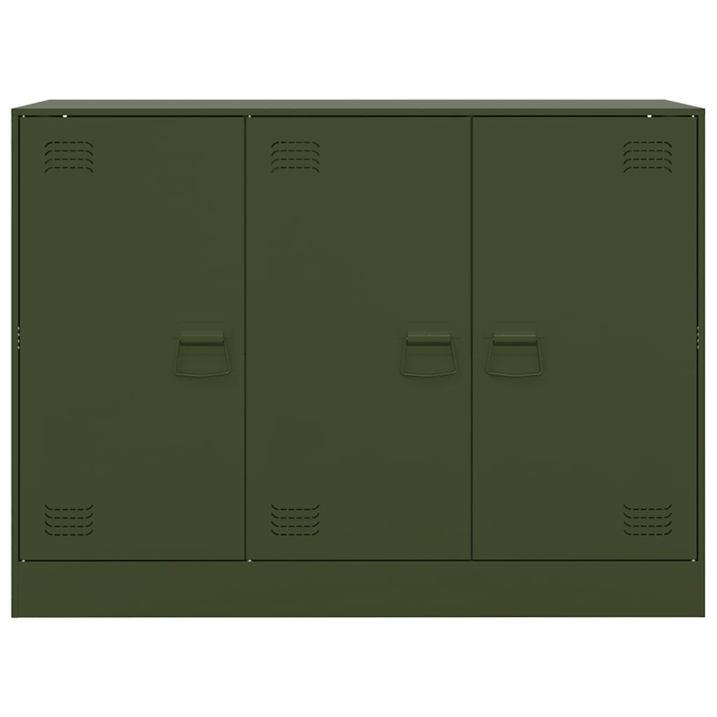 Sideboard Olivgrün 99x39x73 cm Stahl