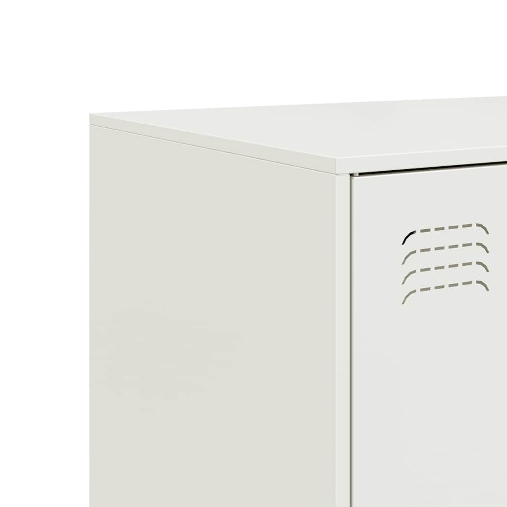 Sideboard Weiß 99x39x73 cm Stahl