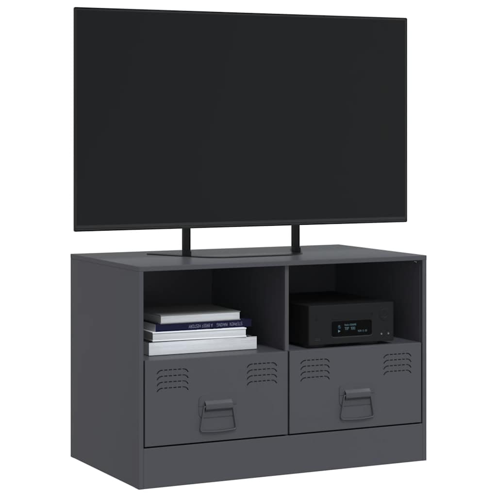 TV-Schrank Anthrazit 67x39x44 cm Stahl