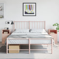 Nachttische 2 Stk. Rosa 34,5x39x62 cm Stahl