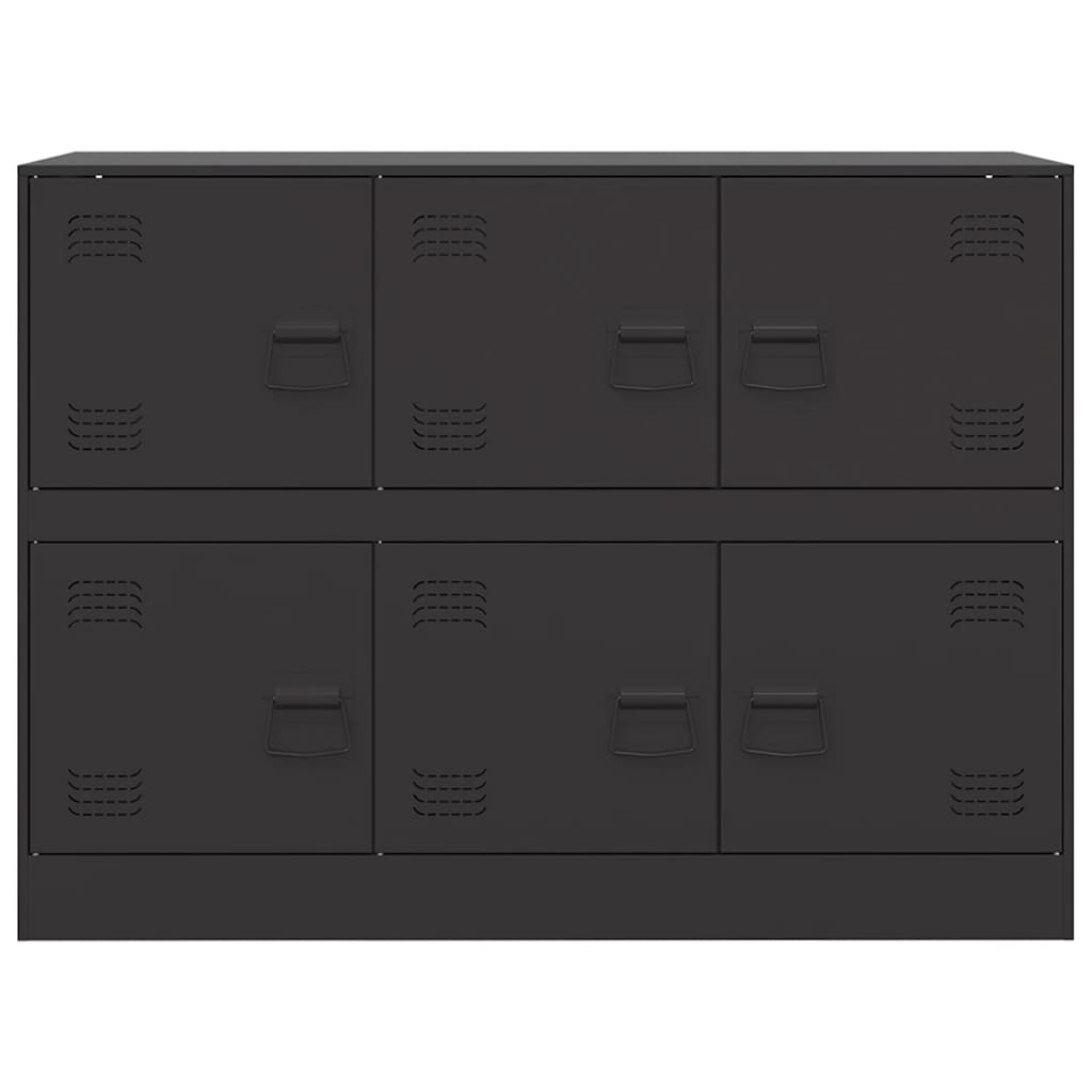 Sideboard Schwarz 99x39x73 cm Stahl