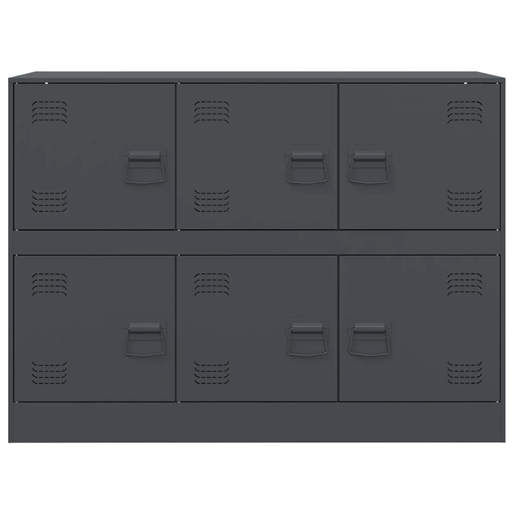Sideboard Anthrazit 99x39x73 cm Stahl