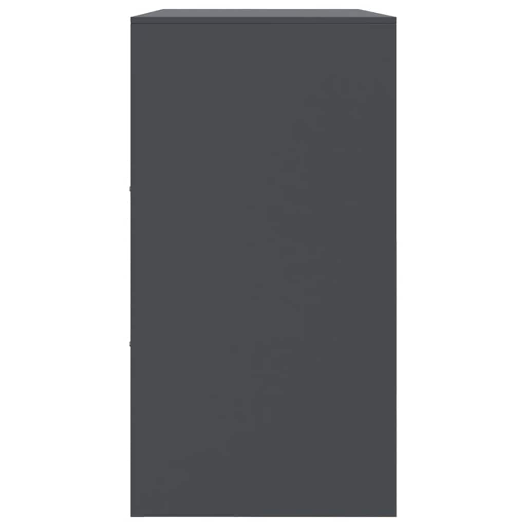 Sideboard Anthrazit 99x39x73 cm Stahl