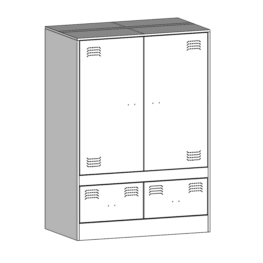 Highboard Anthrazit 67x39x95 cm Stahl