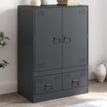 Highboard Anthrazit 67x39x95 cm Stahl