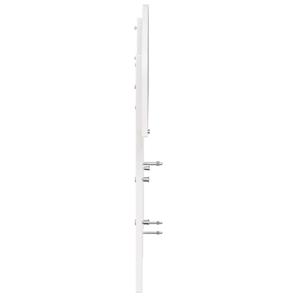 Kopfteil Weiß 200 cm Massivholz Kiefer