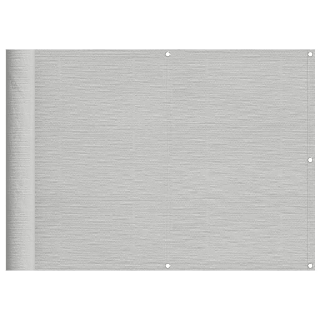Balkon-Sichtschutz Hellgrau 75x800 cm 100 % Polyester-Oxford