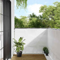 Balkon-Sichtschutz Weiß 120x1000 cm 100 % Polyester-Oxford