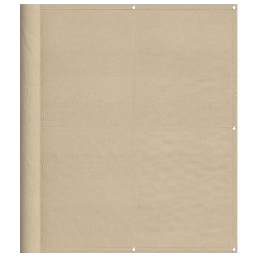 Balkon-Sichtschutz Beige 120x1000 cm 100 % Polyester-Oxford