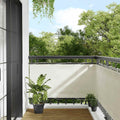 Balkon-Sichtschutz Creme 75x1000 cm 100 % Polyester-Oxford