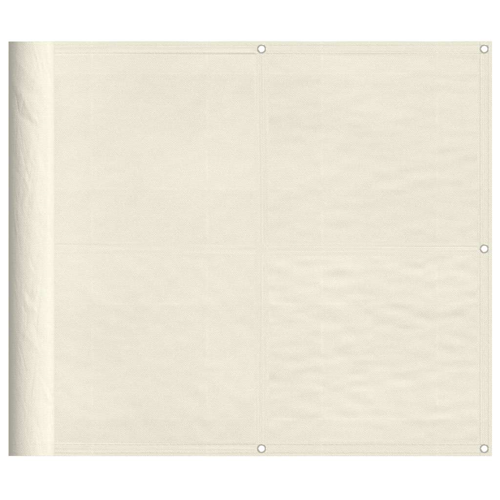 Balkon-Sichtschutz Creme 90x800 cm 100 % Polyester-Oxford