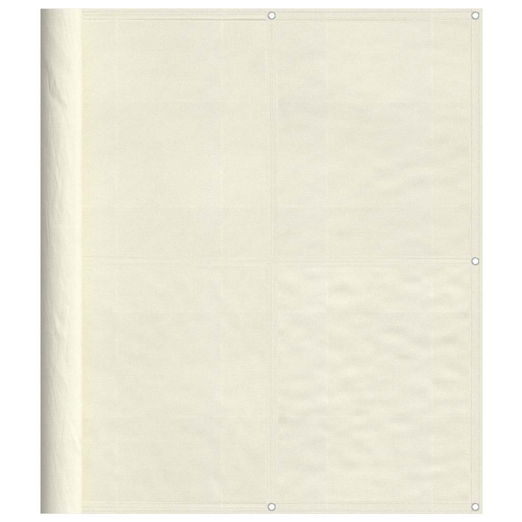 Balkon-Sichtschutz Creme 120x700 cm 100 % Polyester-Oxford