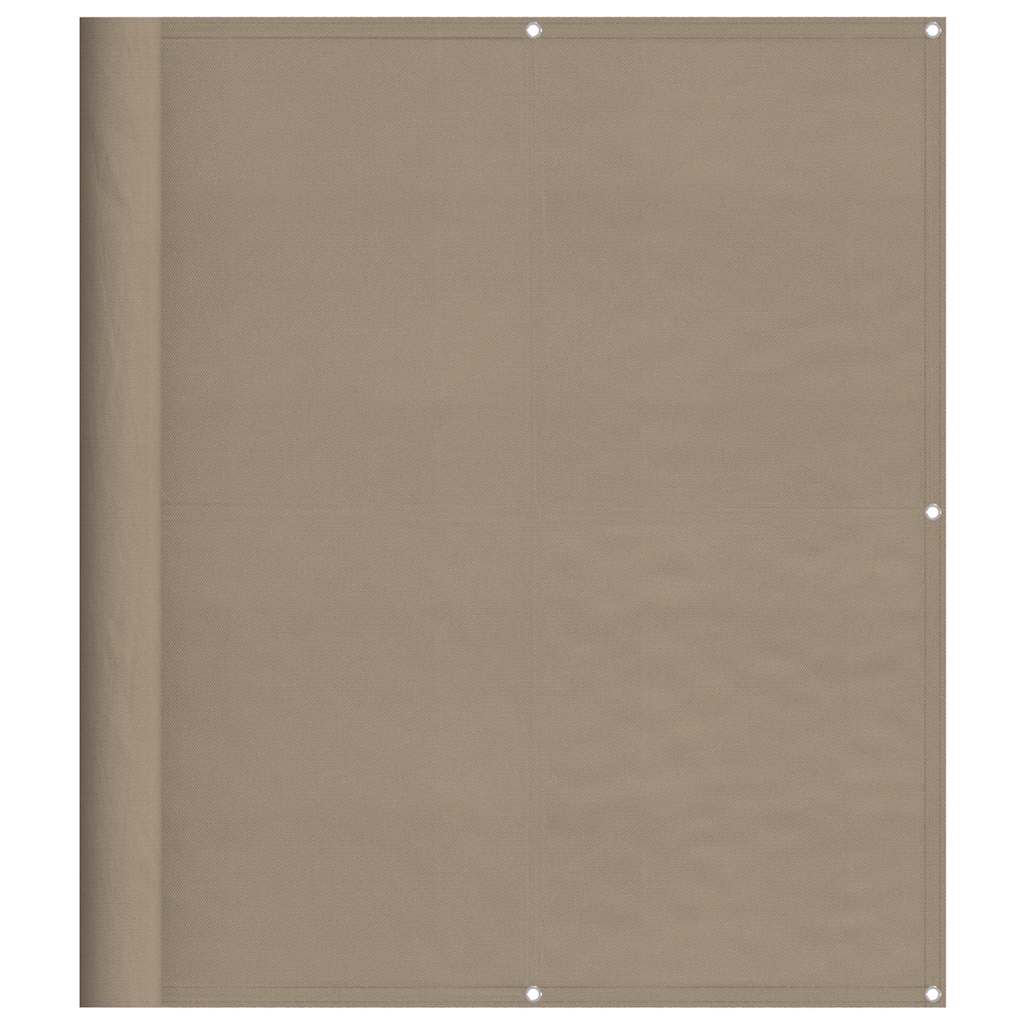 Balkon-Sichtschutz Taupe 120x700 cm 100 % Polyester-Oxford