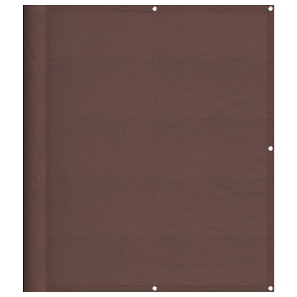 Balkon-Sichtschutz Braun 120x700 cm 100 % Polyester-Oxford