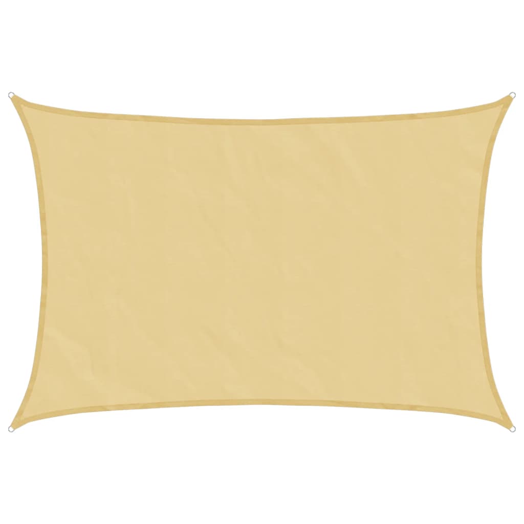 Sonnensegel Sandfarbe 4x3 m 100% Polyester Oxford