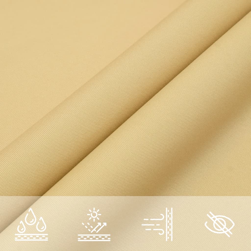 Sonnensegel Sandfarbe 2x2x2 m 100% Polyester Oxford