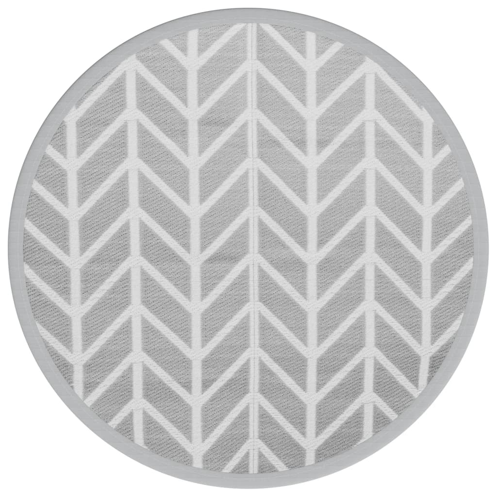Outdoor-Teppich ARAKIL Grau Ø160 cm PP