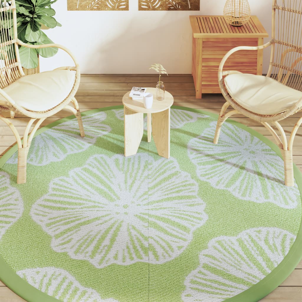 Outdoor-Teppich ARAKIL Grün Ø200 cm PP