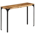 Konsolentisch Braun 110x35x76 cm Massivholz Mango und Eisen