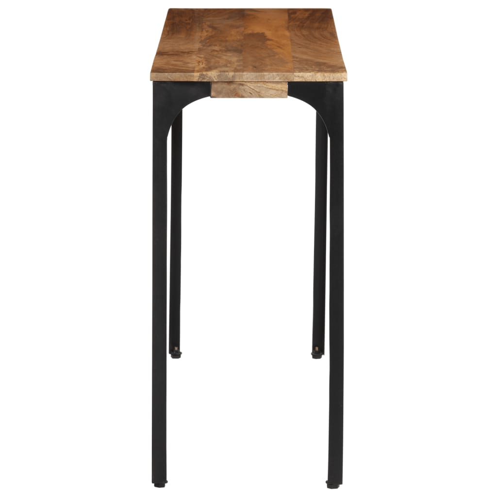 Konsolentisch Braun 110x35x76 cm Massivholz Mango und Eisen