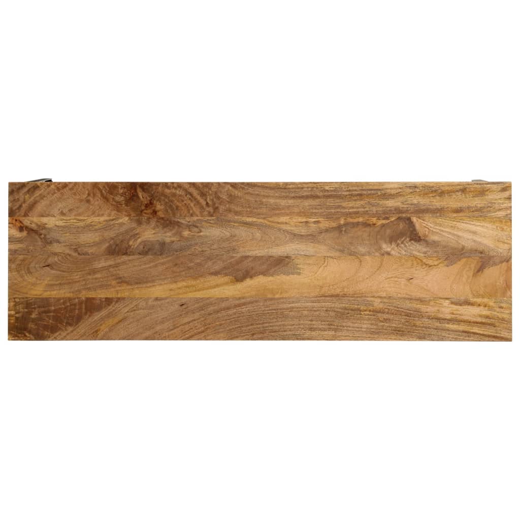 Konsolentisch Braun 110x35x76 cm Massivholz Mango und Eisen