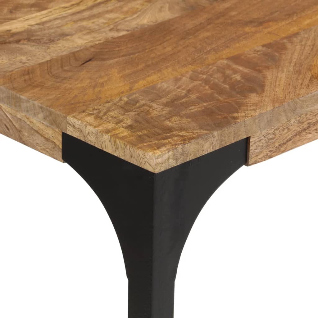 Konsolentisch Braun 110x35x76 cm Massivholz Mango und Eisen