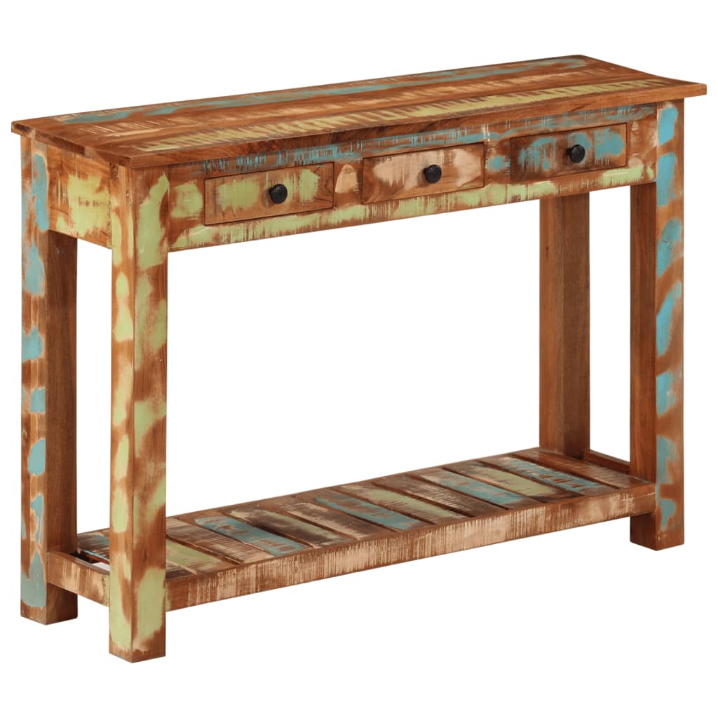 Konsolentisch 110x30x76 cm Altholz Massiv