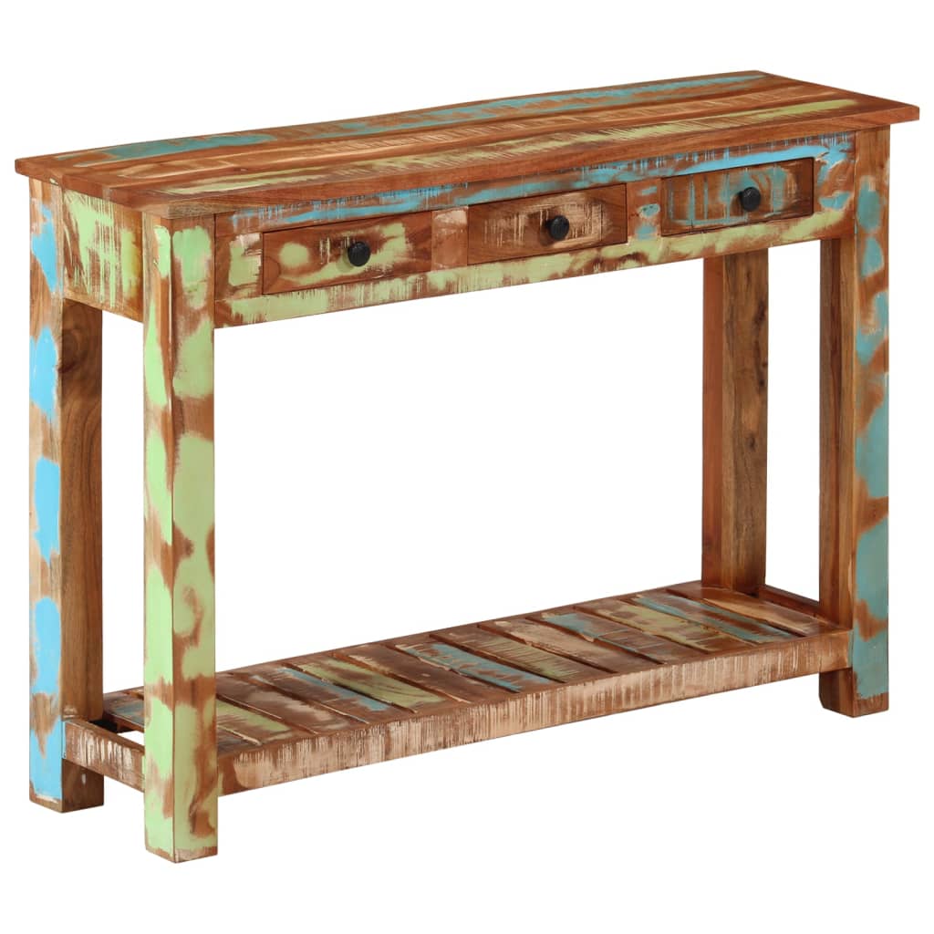 Konsolentisch 110x30x76 cm Altholz Massiv