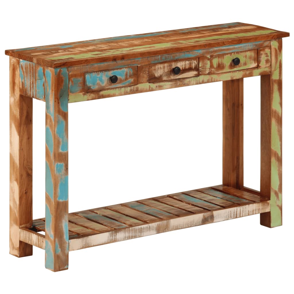 Konsolentisch 110x30x76 cm Altholz Massiv