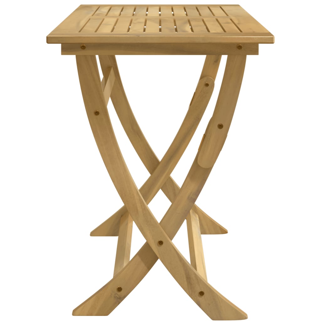 Gartentisch Klappbar 110x55x75 cm Massivholz Akazie