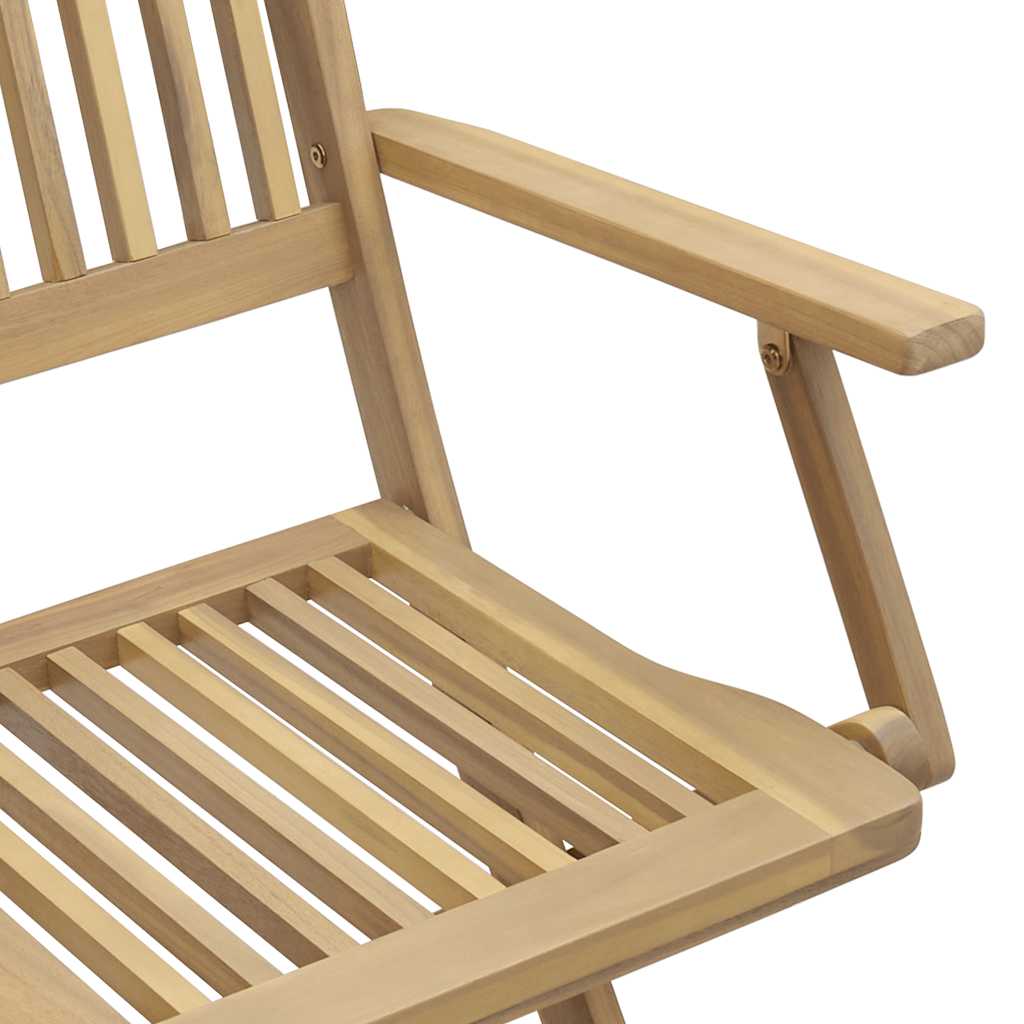 Gartenstühle 2 Stk. Klappbar 54x61x88 cm Massivholz Akazie