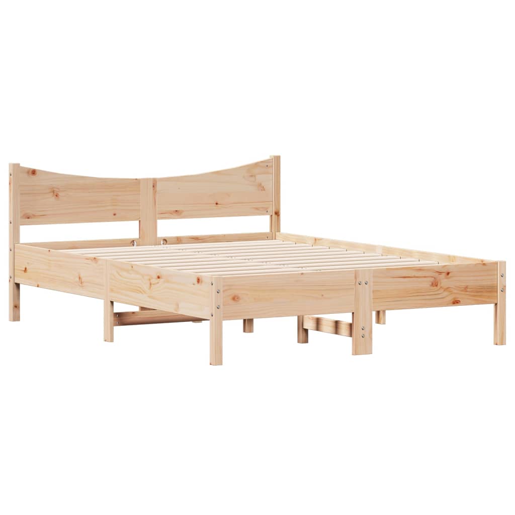 Massivholzbett ohne Matratze 120x200 cm Kiefernholz
